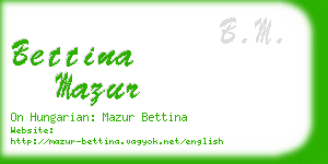 bettina mazur business card